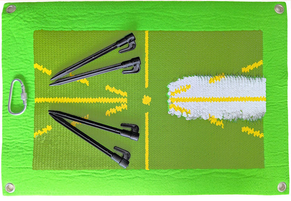 Golf Hitting Strike Mat Training Aid Swing Impact Divot Board Practice Aid