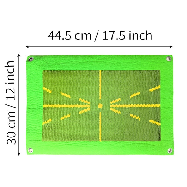 Golf Hitting Strike Mat Training Aid Swing Impact Divot Board Practice Aid