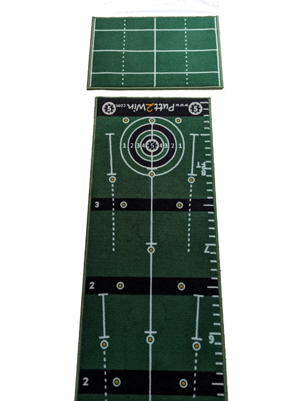 Putt2Win Golf Putting and Chipping Mat with Games
