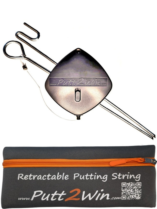 Putt2Win Putting String with Pegs and Neoprene Bag